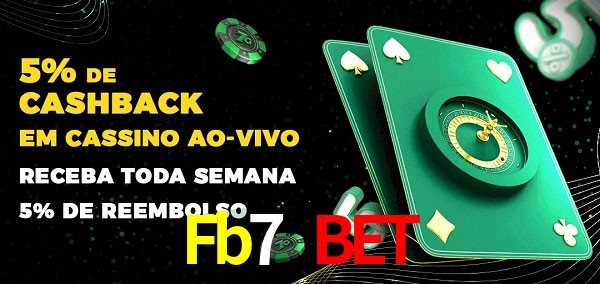 Promoções do cassino ao Vivo Fb7 Bet